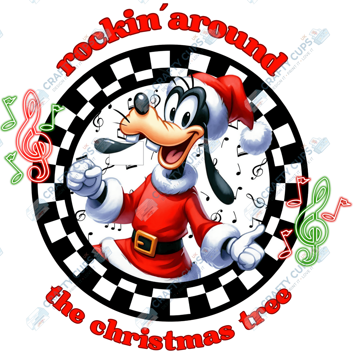 Rockin’ Around the Christmas Tree DTF Transfers (4"–10")