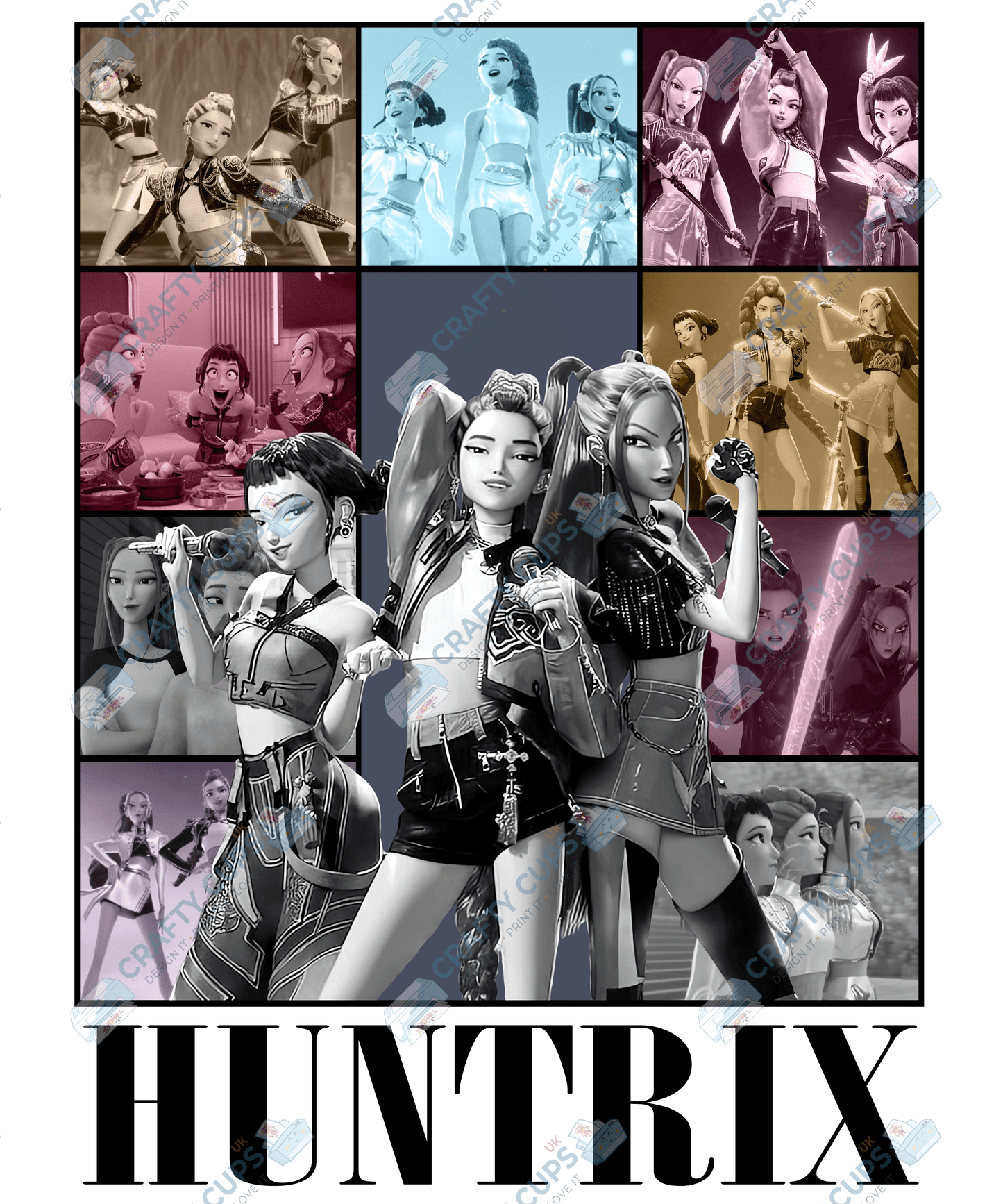 Demon Hunters DTF Transfer – Various Designs & Sizes, Heat Press Ready