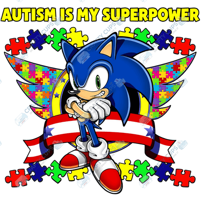 Cartoon Autism Awareness DTF Transfers – Colorful Puzzle Piece Prints for Shirts, Hoodies & Gifts