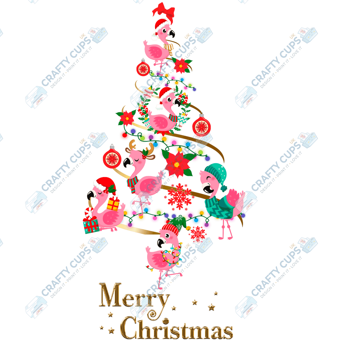 Christmas Tree DTF Transfers – Festive Character Designs (4"–10")