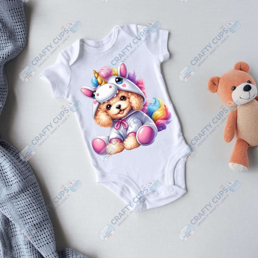 Cute Unicorn DTF Transfers – Magical Designs for Kids (4"–10")