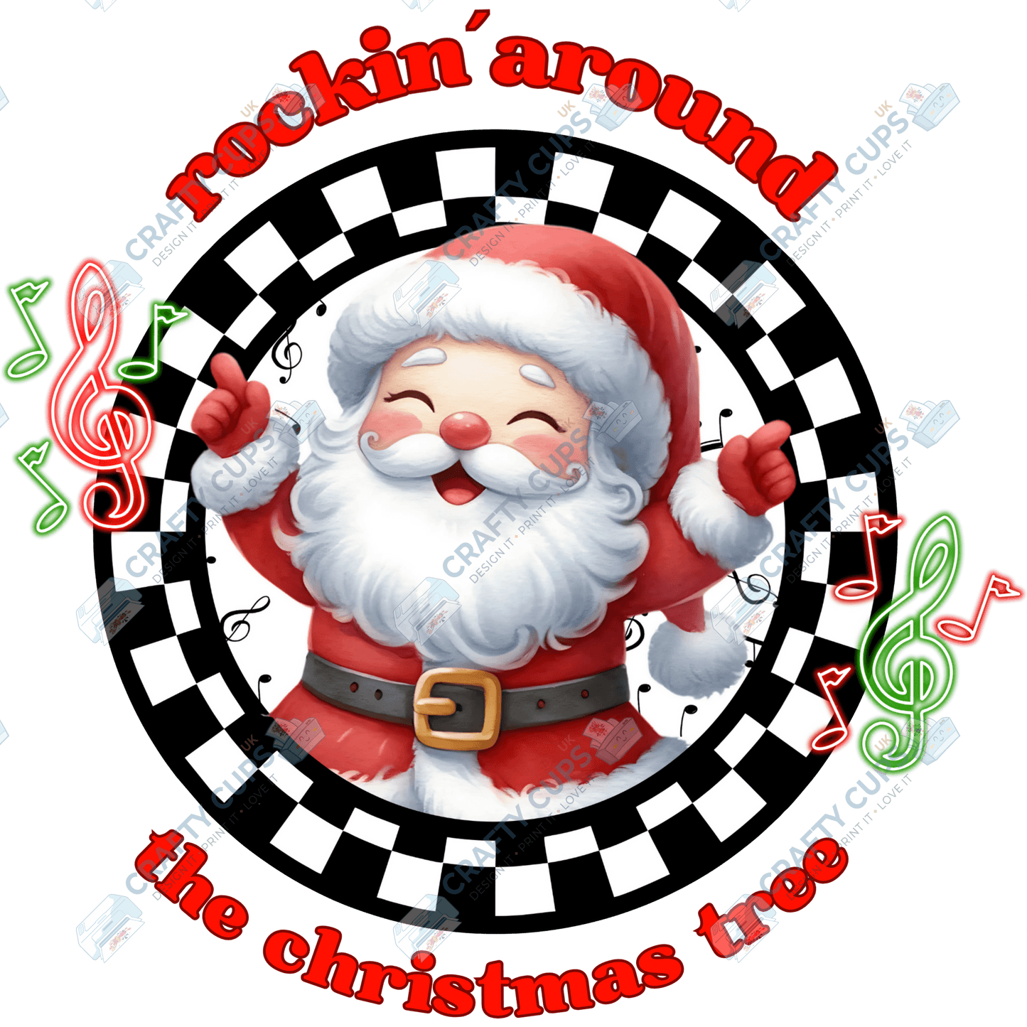 Rockin’ Around the Christmas Tree DTF Transfers (4"–10")