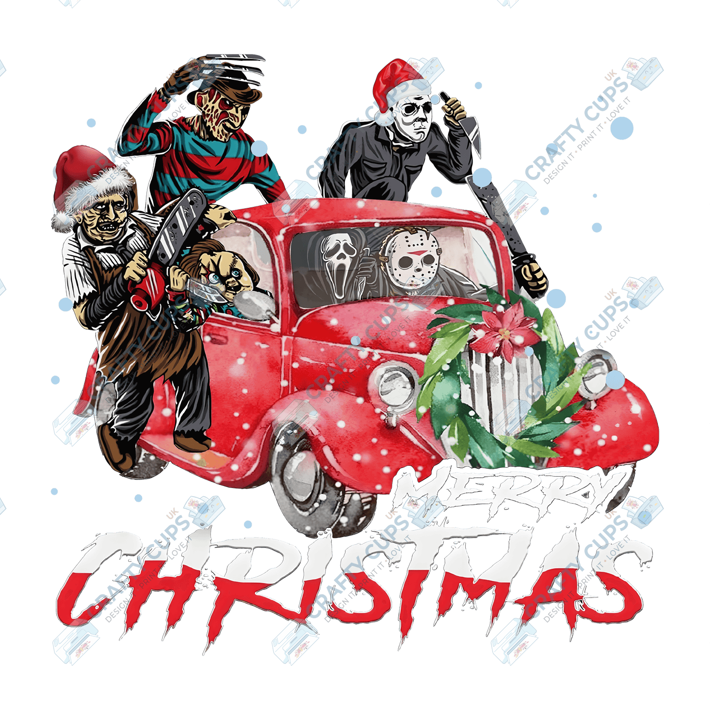 Creepy Christmas DTF Prints – Dark Festive Transfers, Ready to Press