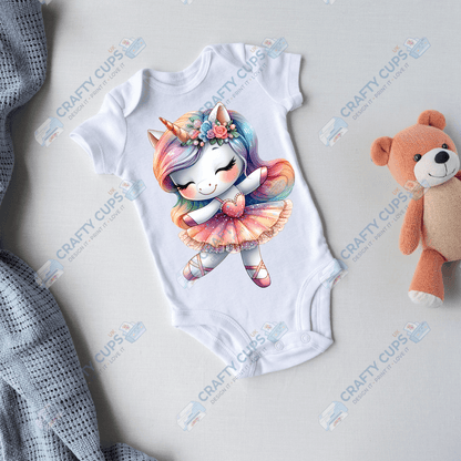 Cute Unicorn DTF Transfers – Magical Designs for Kids (4"–10")