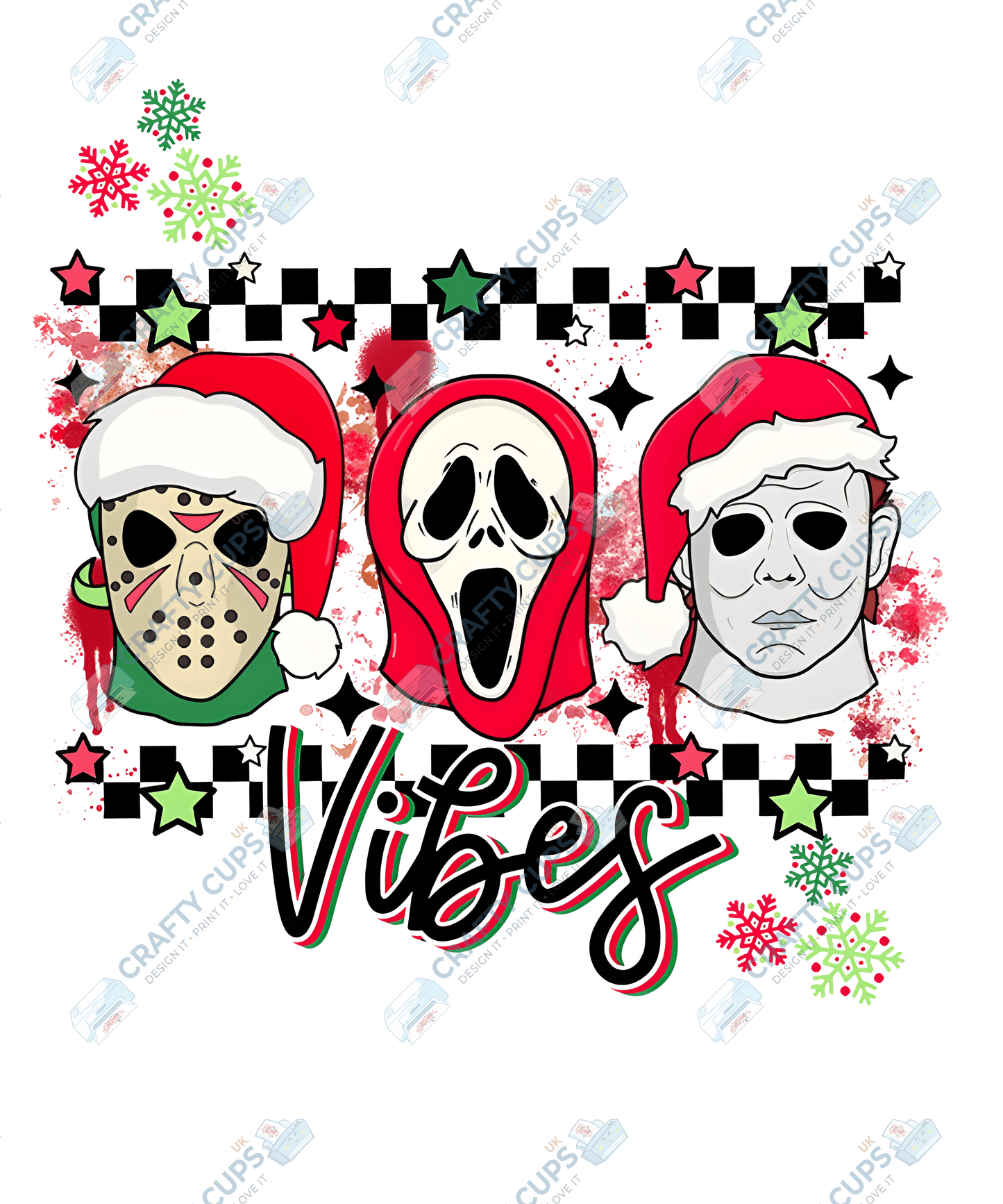 Creepy Christmas DTF Prints – Dark Festive Transfers, Ready to Press