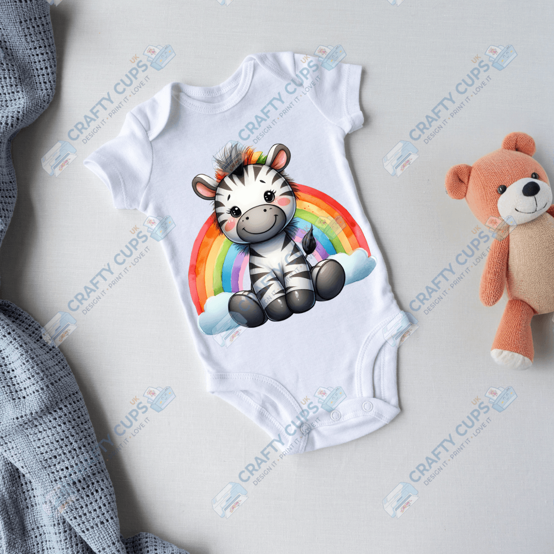 Rainbow Animals DTF Transfers – Colorful Designs for Kids (4"–10")