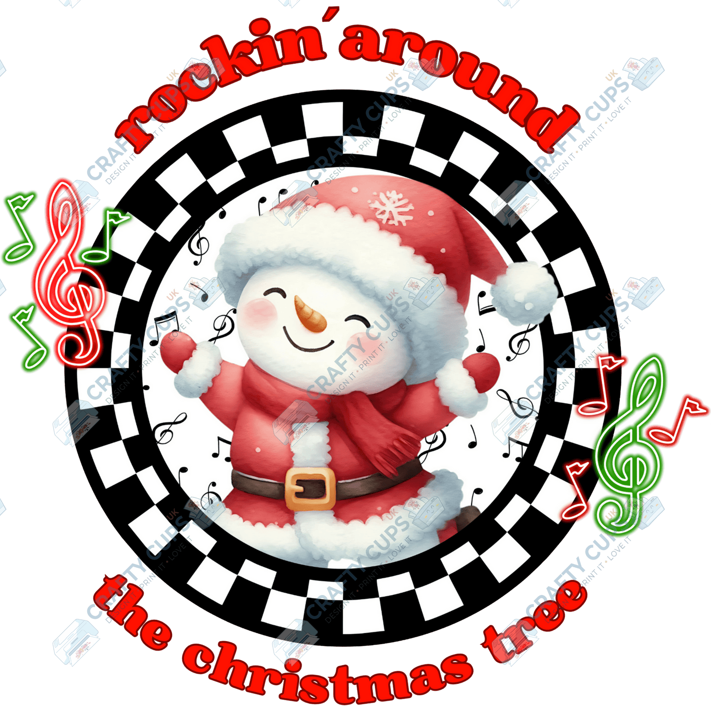 Rockin’ Around the Christmas Tree DTF Transfers (4"–10")