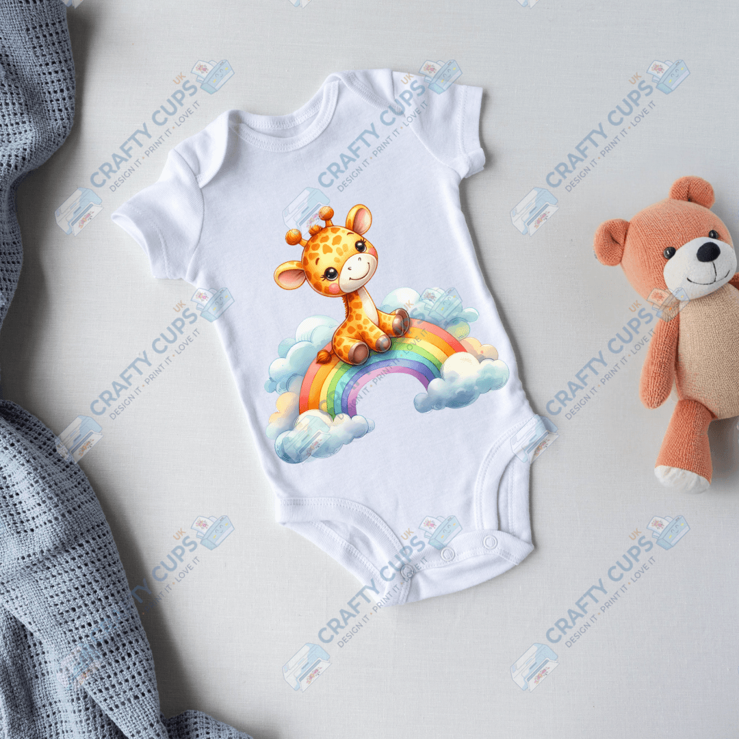 Rainbow Animals DTF Transfers – Colorful Designs for Kids (4"–10")