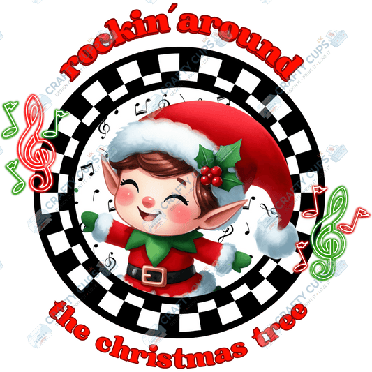 Rockin’ Around the Christmas Tree DTF Transfers (4"–10")