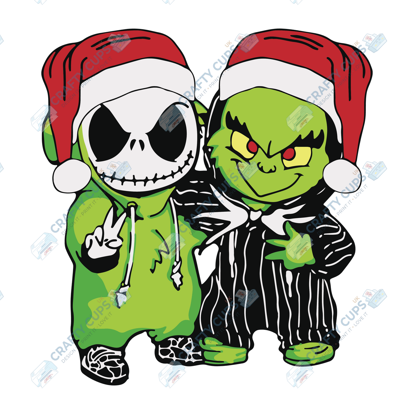 Creepy Christmas DTF Prints – Dark Festive Transfers, Ready to Press