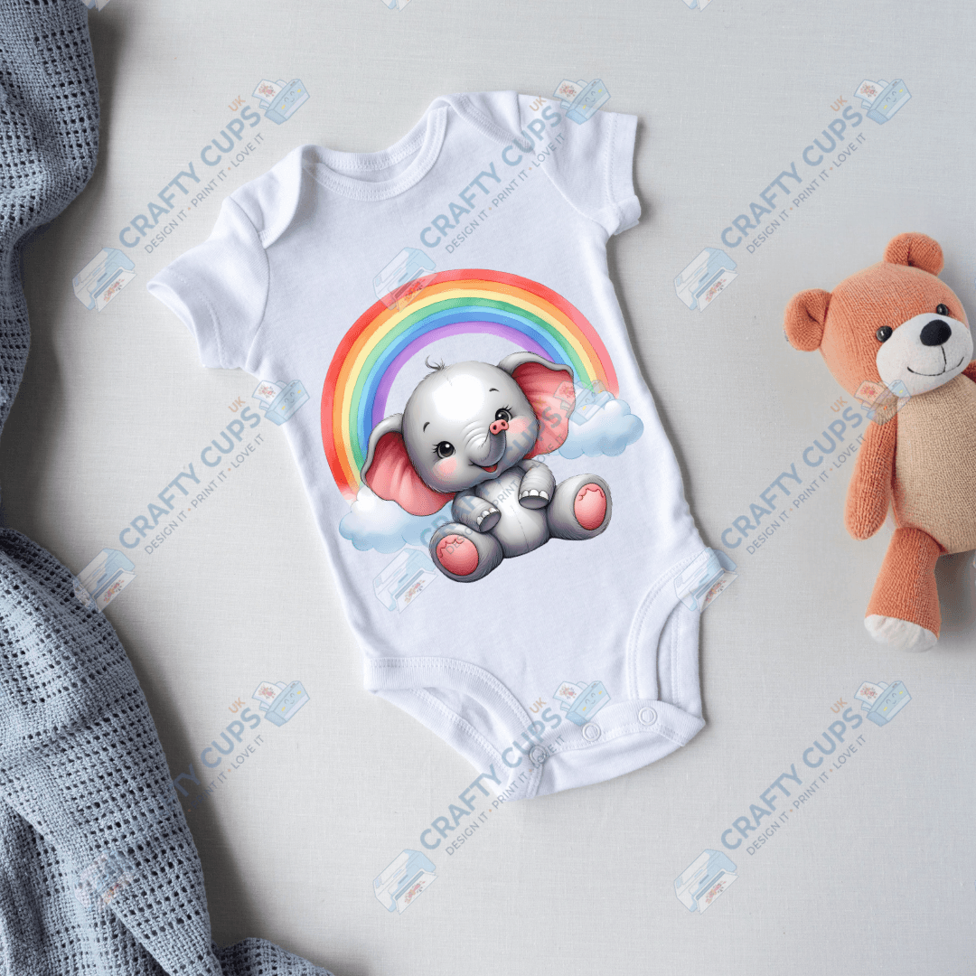 Rainbow Animals DTF Transfers – Colorful Designs for Kids (4"–10")