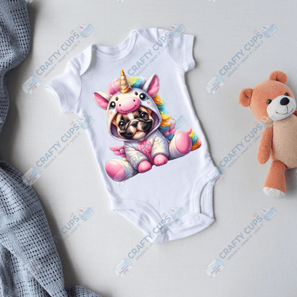 Cute Unicorn DTF Transfers – Magical Designs for Kids (4"–10")