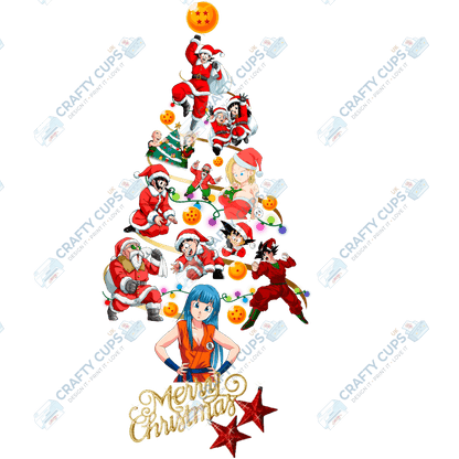 Christmas Tree DTF Transfers – Festive Character Designs (4"–10")