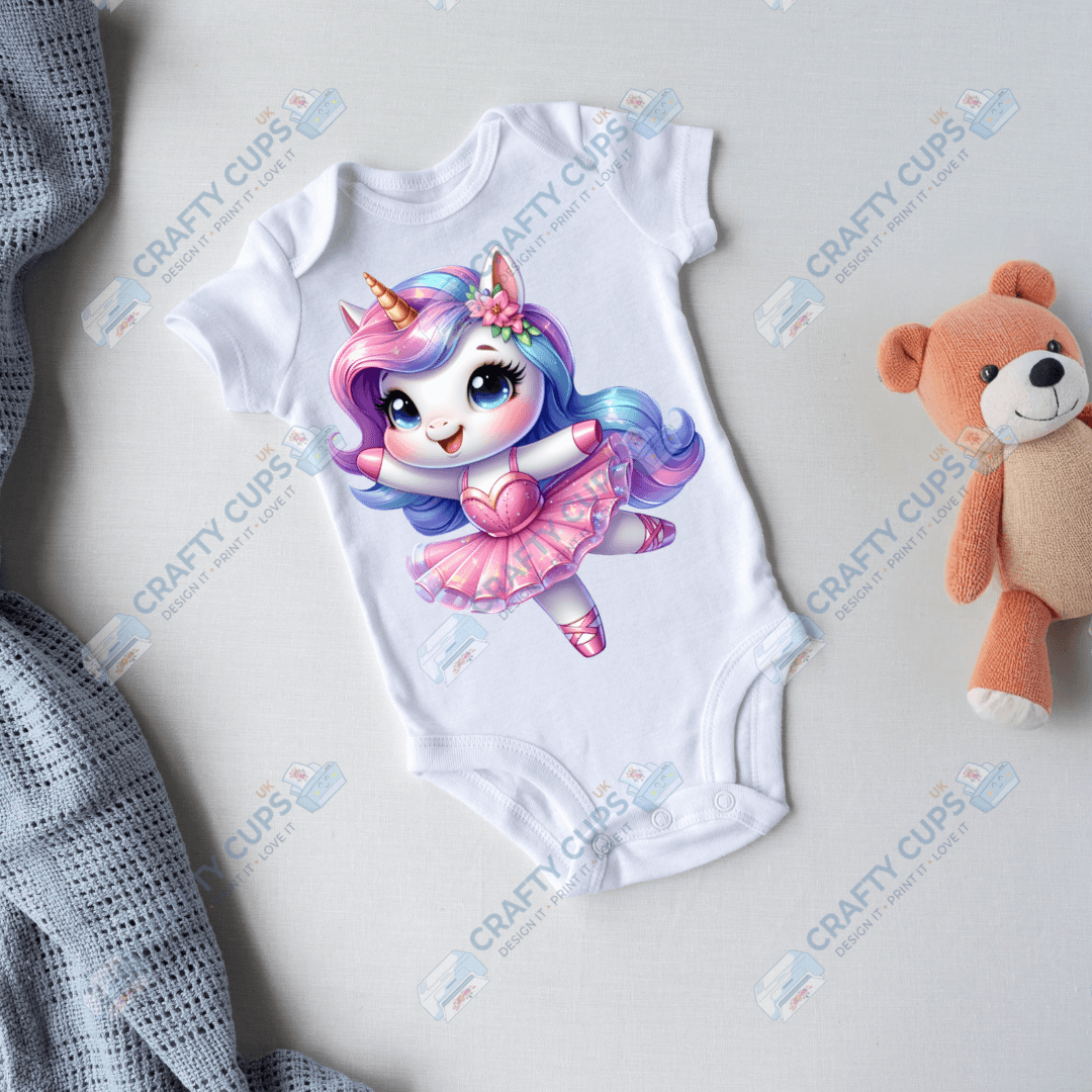 Cute Unicorn DTF Transfers – Magical Designs for Kids (4"–10")