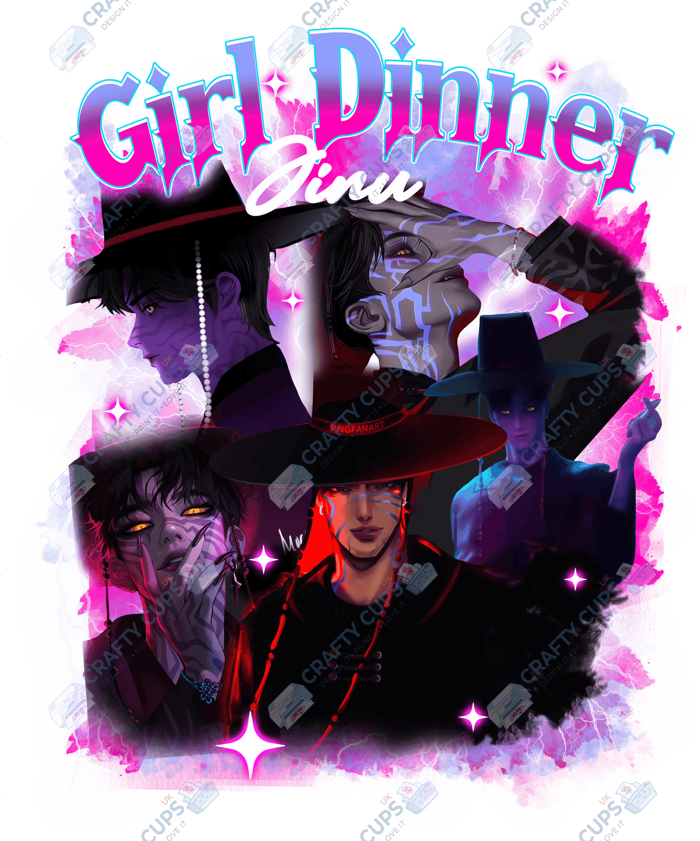 Demon Hunters DTF Transfer – Various Designs & Sizes, Heat Press Ready