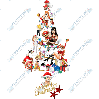 Christmas Tree DTF Transfers – Festive Character Designs (4"–10")