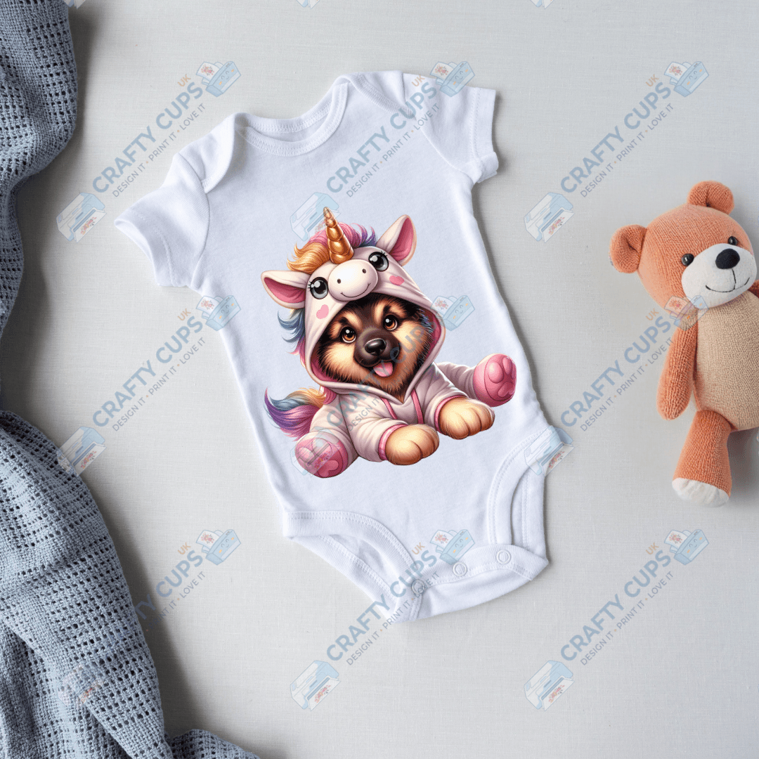 Cute Unicorn DTF Transfers – Magical Designs for Kids (4"–10")