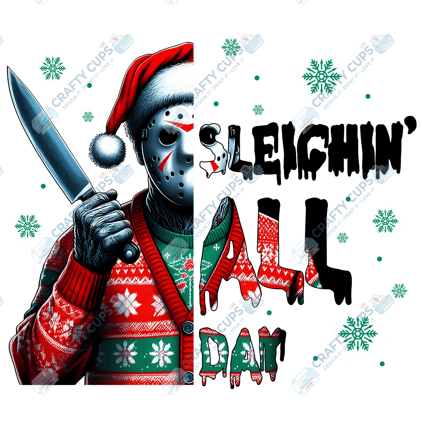 Creepy Christmas DTF Prints – Dark Festive Transfers, Ready to Press