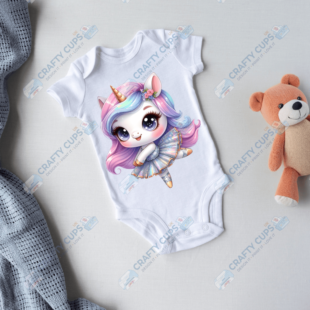 Cute Unicorn DTF Transfers – Magical Designs for Kids (4"–10")