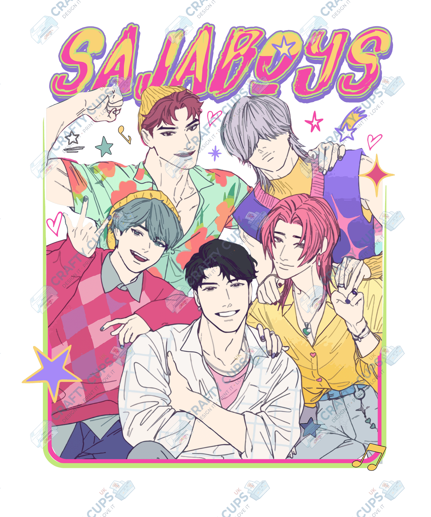 Demon Hunters DTF Transfer – Various Designs & Sizes, Heat Press Ready