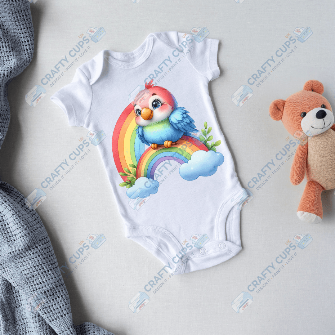 Rainbow Animals DTF Transfers – Colorful Designs for Kids (4"–10")
