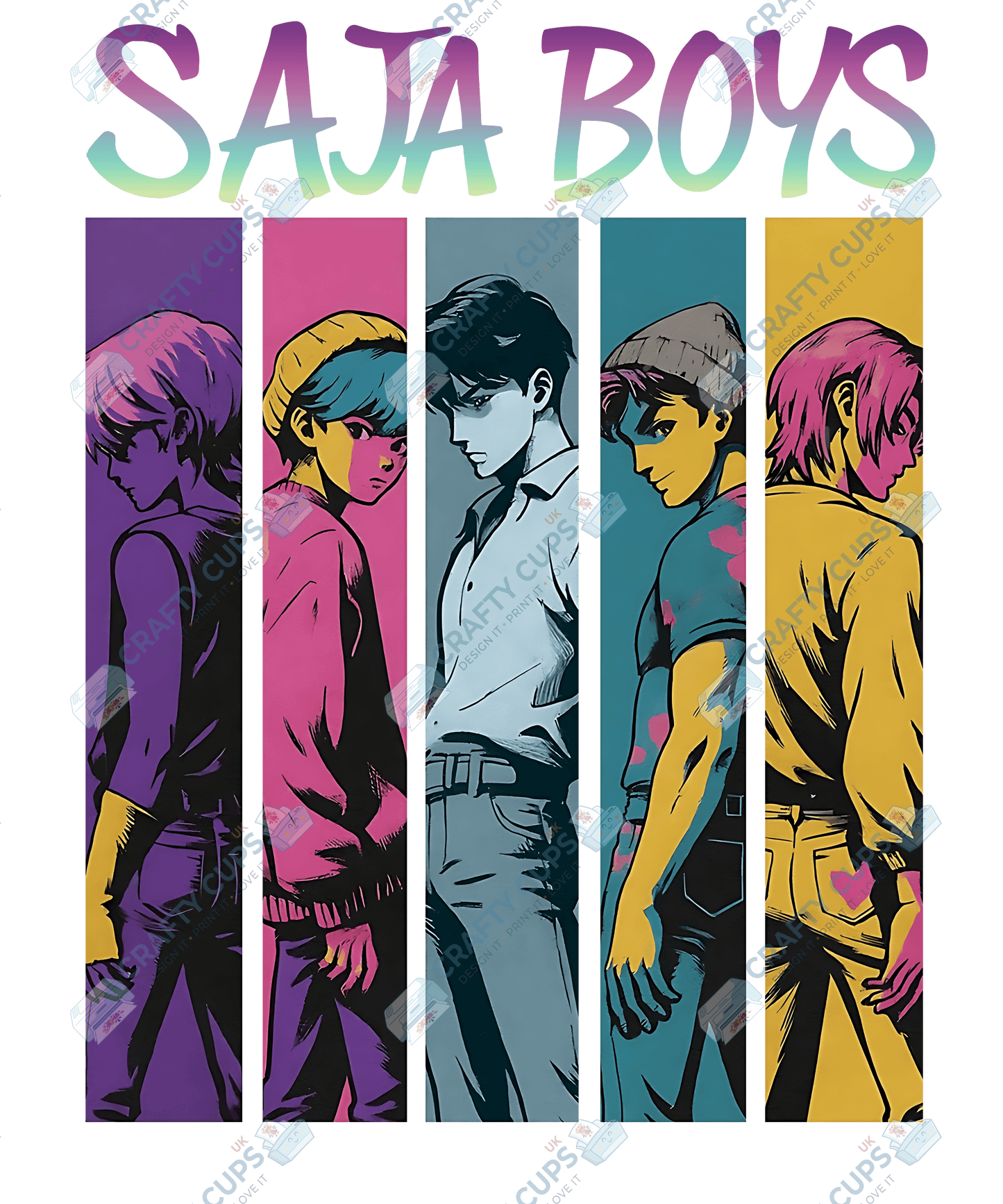 Demon Hunters DTF Transfer – Various Designs & Sizes, Heat Press Ready