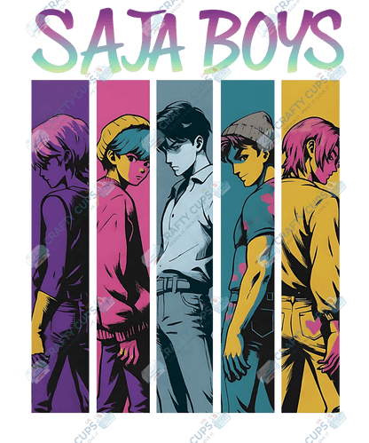 Demon Hunters DTF Transfer – Various Designs & Sizes, Heat Press Ready