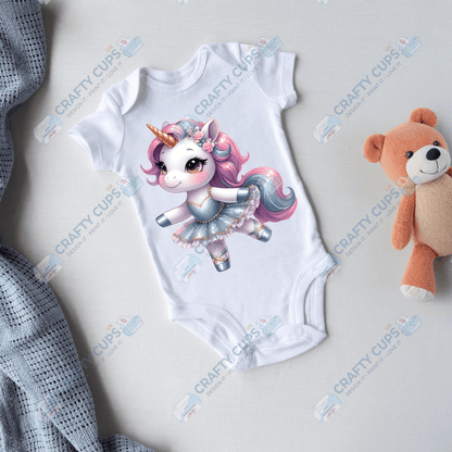 Cute Unicorn DTF Transfers – Magical Designs for Kids (4"–10")