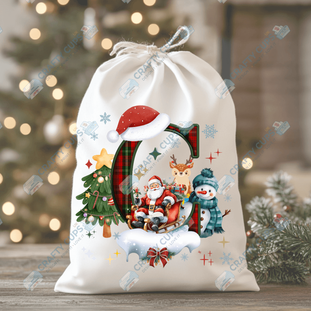 Christmas Alphabet DTF Transfers | A–Z Festive Letter Designs | Various Sizes | Ready to Press | Holiday Shirt Prints