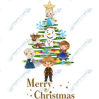 Christmas Tree DTF Transfers – Festive Character Designs (4"–10")