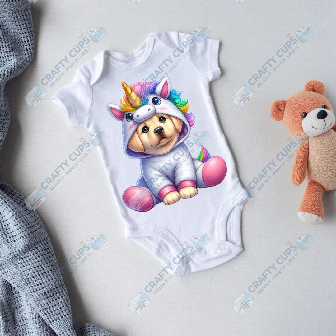 Cute Unicorn DTF Transfers – Magical Designs for Kids (4"–10")