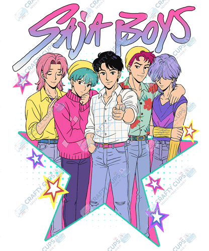 Demon Hunters DTF Transfer – Various Designs & Sizes, Heat Press Ready