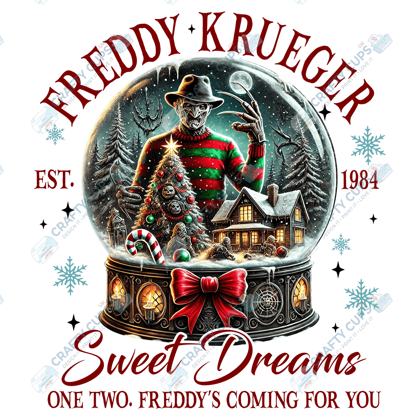 Creepy Christmas DTF Prints – Dark Festive Transfers, Ready to Press