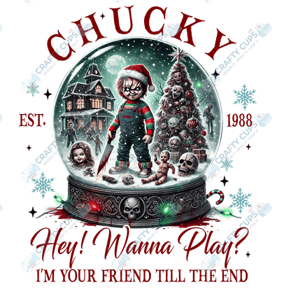 Creepy Christmas DTF Prints – Dark Festive Transfers, Ready to Press