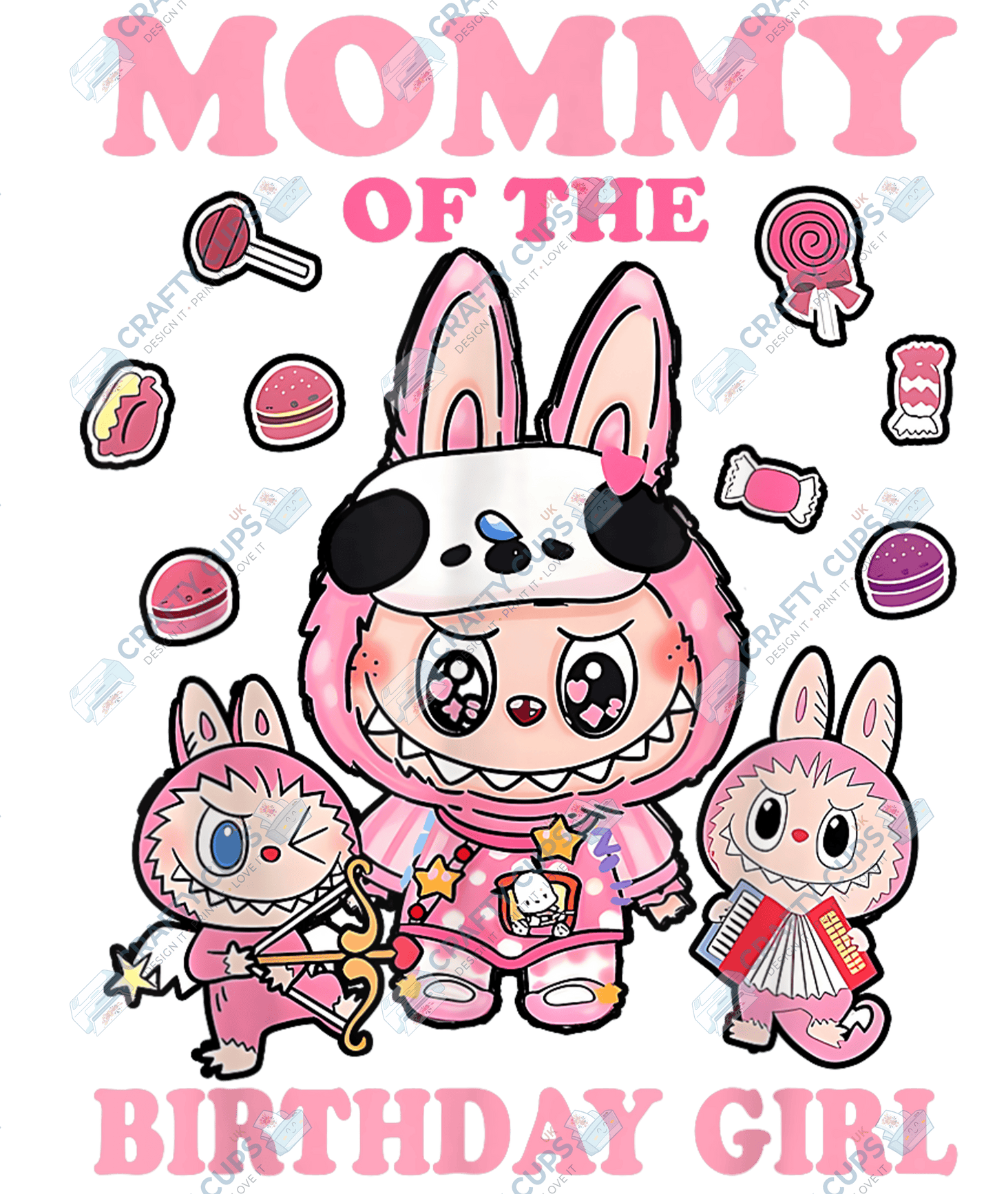 Chibi Monster Birthday DTF Transfers – Cute Anime-Inspired Prints for Party Shirts, Gifts & More