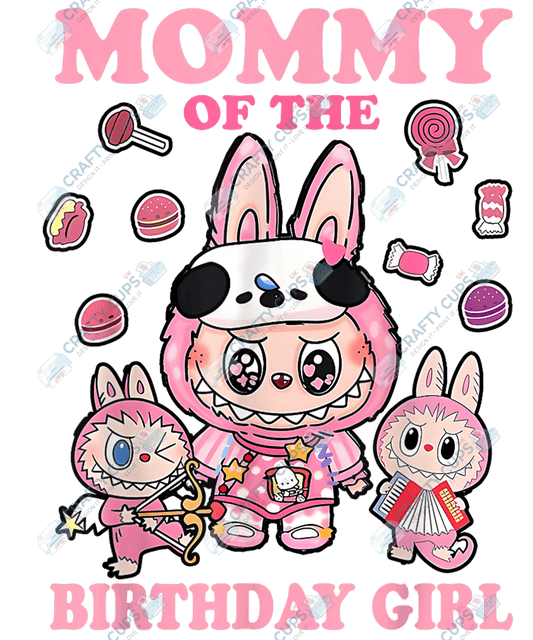 Chibi Monster Birthday DTF Transfers – Cute Anime-Inspired Prints for Party Shirts, Gifts & More