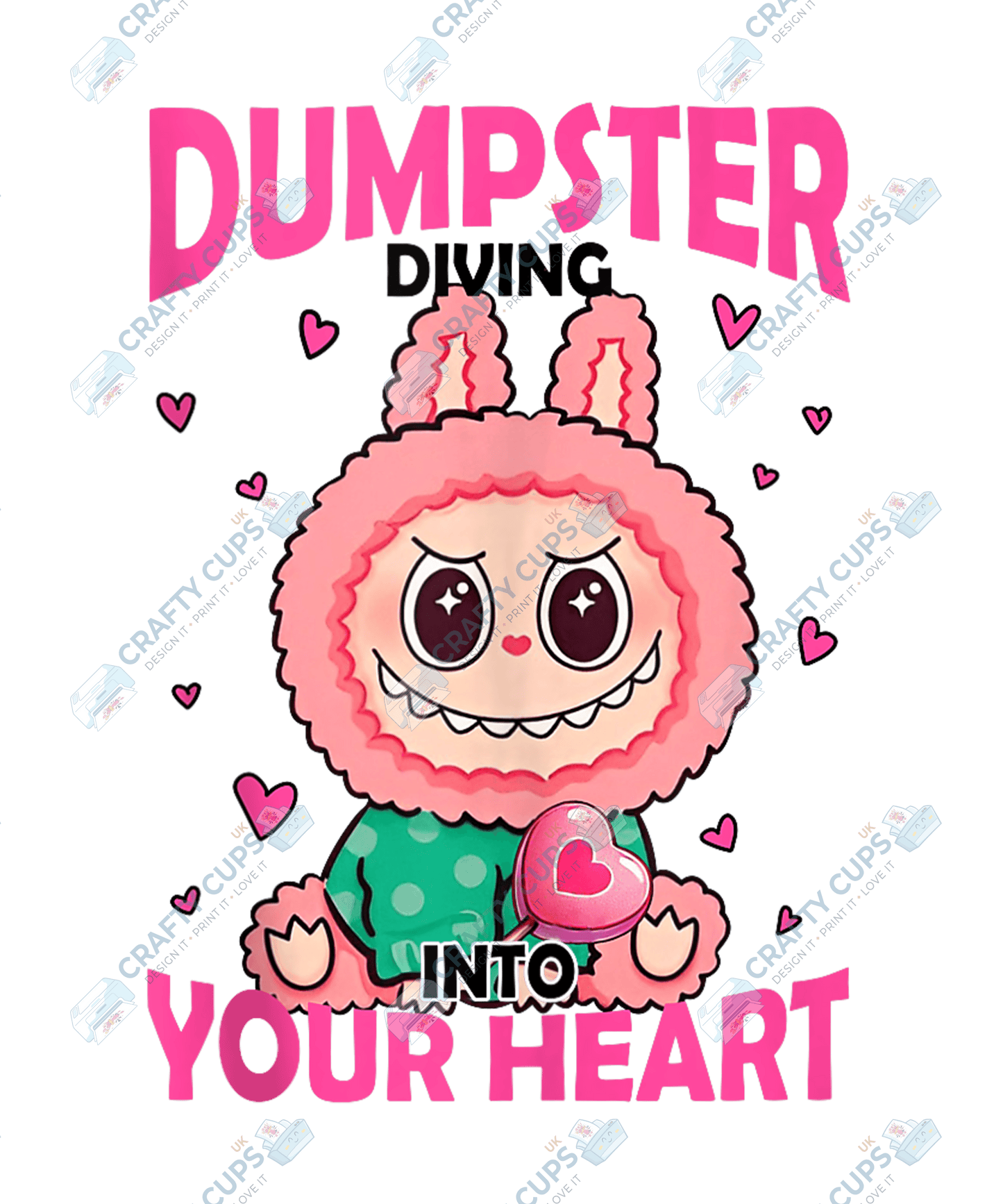 Chibi Monsters DTF Transfer – Cute Anime Style Various Sizes & Designs