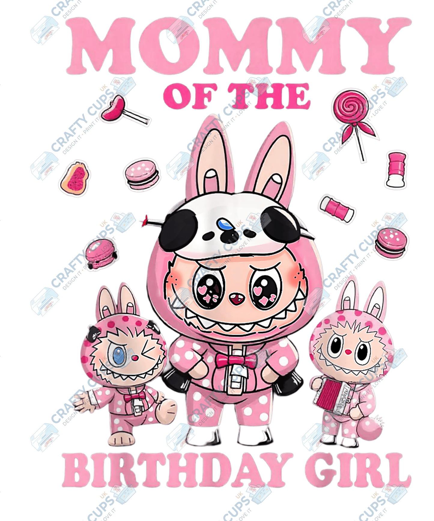 Chibi Monster Birthday DTF Transfers – Cute Anime-Inspired Prints for Party Shirts, Gifts & More
