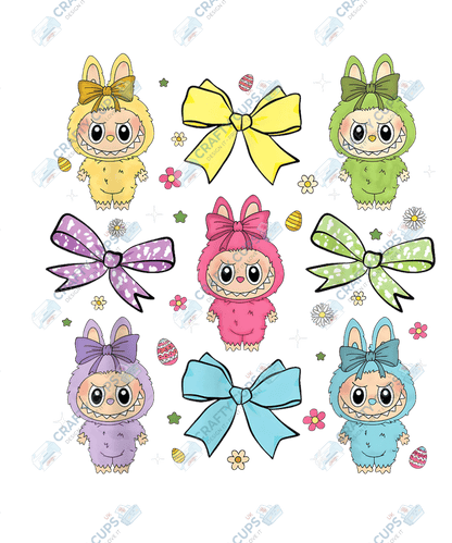 Chibi Monsters DTF Transfer – Cute Anime Style Various Sizes & Designs