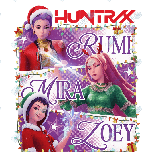 Christmas Demon Hunters DTF Transfer – Festive Anime Style (Part Three of Four), Various Sizes & Designs, Heat Press Ready