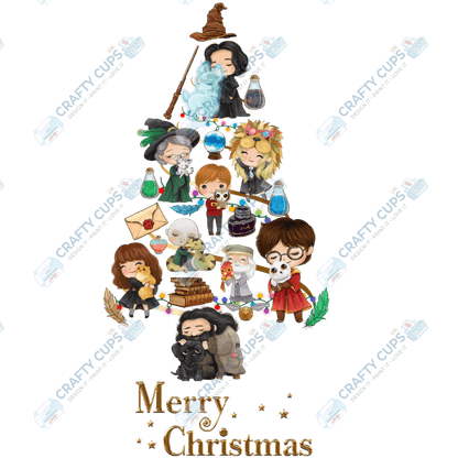 Christmas Tree DTF Transfers – Festive Character Designs (4"–10")