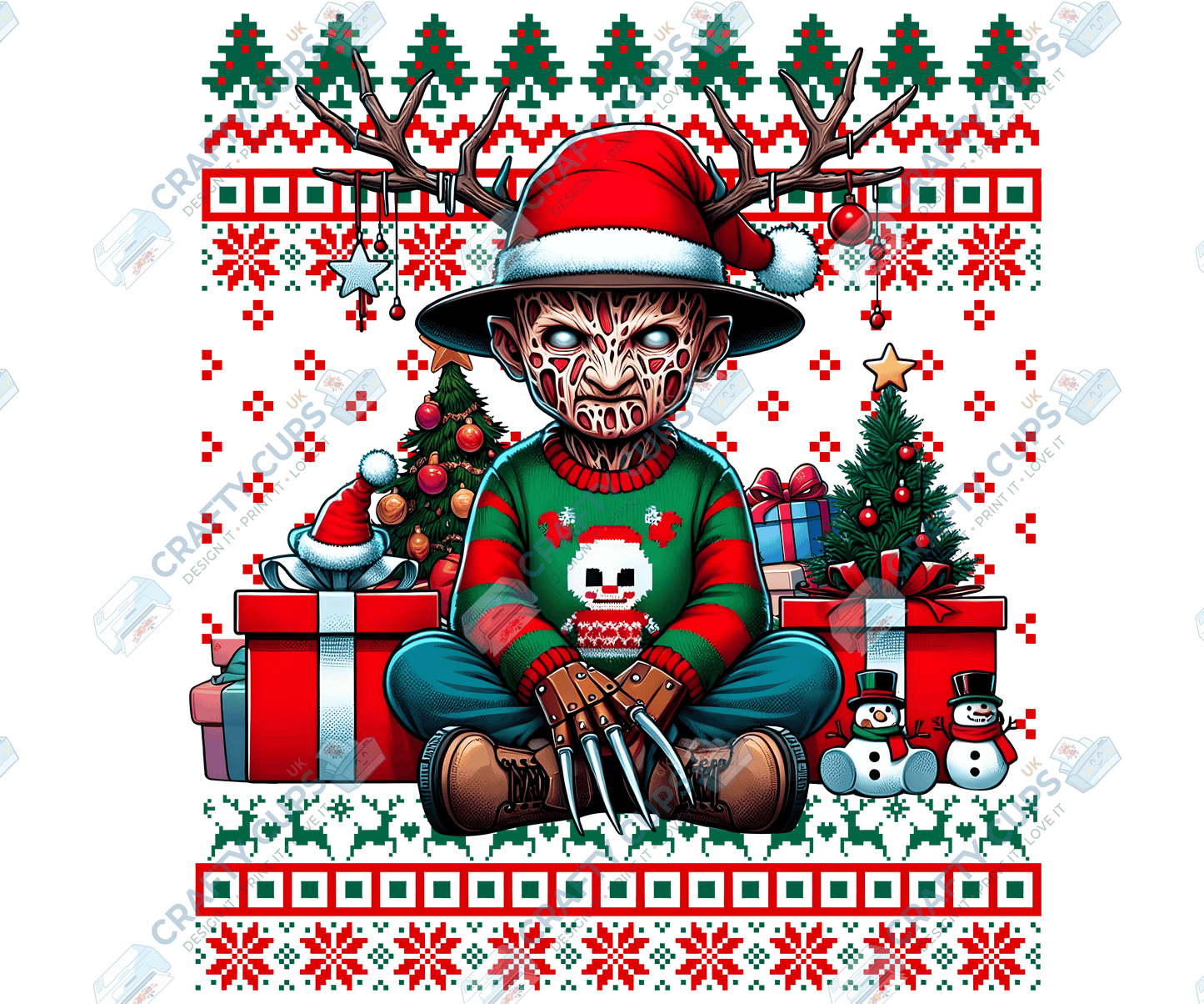 Creepy Christmas DTF Prints – Dark Festive Transfers, Ready to Press