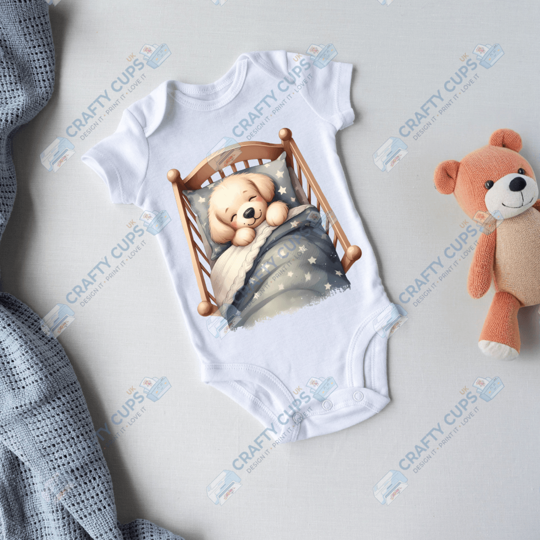 Cute Puppy DTF Transfers – Adorable Baby & Kids Designs (4"–10")