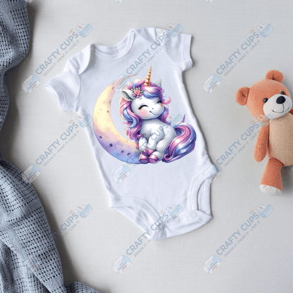 Cute Unicorn DTF Transfers – Magical Designs for Kids (4"–10")