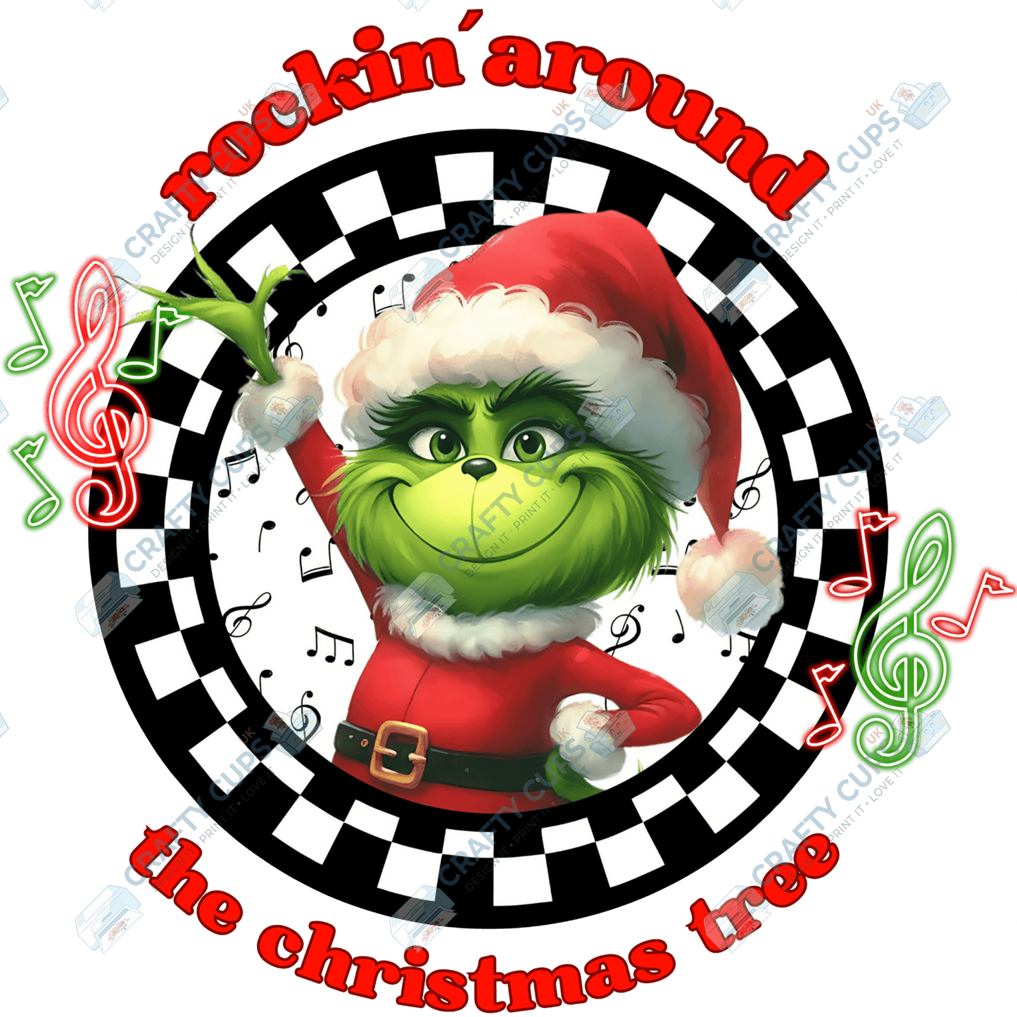 Rockin’ Around the Christmas Tree DTF Transfers (4"–10")