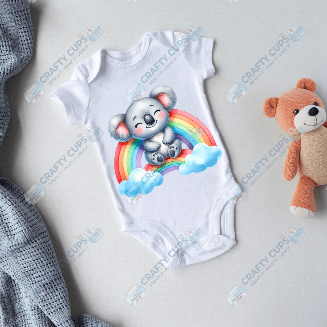 Rainbow Animals DTF Transfers – Colorful Designs for Kids (4"–10")