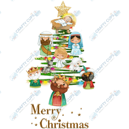 Christmas Tree DTF Transfers – Festive Character Designs (4"–10")