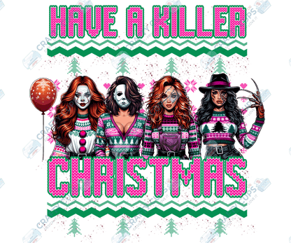Creepy Christmas DTF Prints – Dark Festive Transfers, Ready to Press
