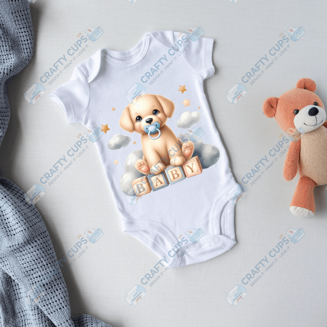 Cute Puppy DTF Transfers – Adorable Baby & Kids Designs (4"–10")
