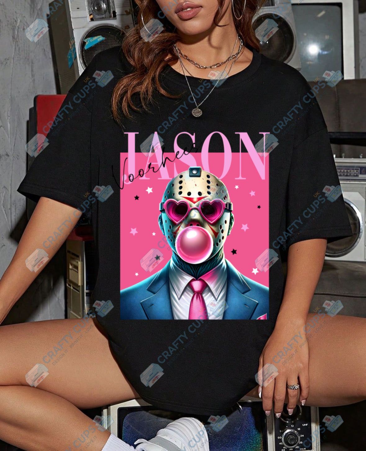 Pink Horror DTF Designs – Horror Merch Prints, Gothic DTF Transfers & Dark Apparel Art